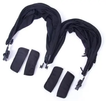 Set de parasolare pentru cărucior Baby Monsters - Easy Twin 3S, Negru