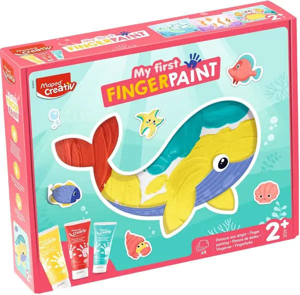 Set de pictură cu degetele Maped Creativ Early Age - 9 piese