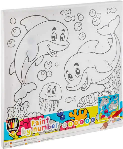 Set de pictură cu numere Grafix - Dolphin