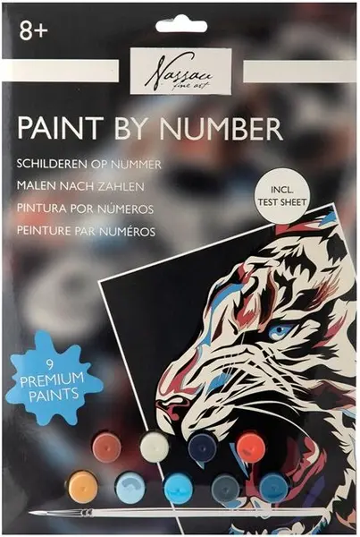 Set de pictură cu numere Grafix - Tiger