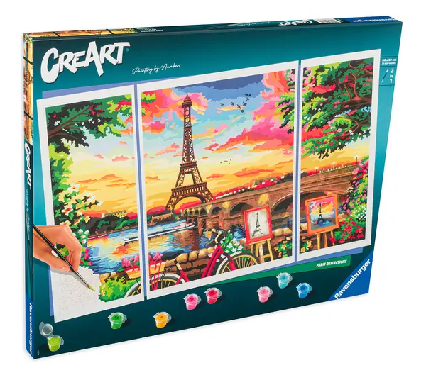 Set de pictură pe număr Ravensburger CreArt - Gânduri pariziene