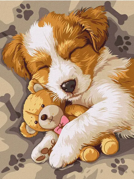 Set de pictură pe numere Ideyka - Vise plăcute, 30 х 40 cm