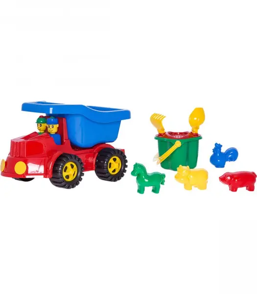 Set de plaja cu 8 piese si autobasculanta 36 x 22 x 21 cm