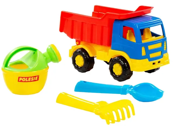 Set de plajă Polesie Toys - Camion, 4 piese , sortiment