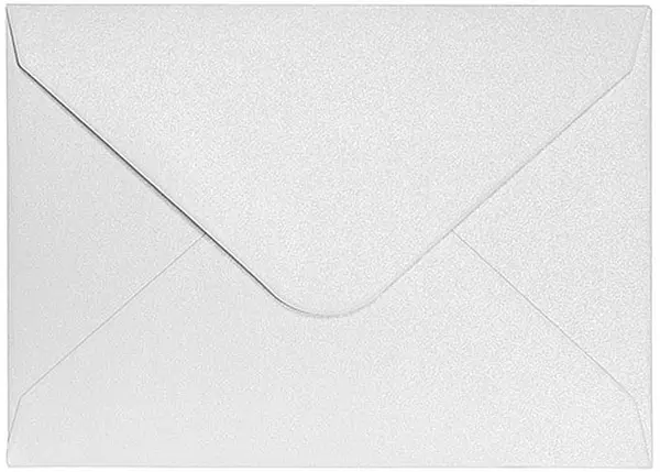 Set de plicuri poștale Galeria Papieru - 70 x 100 mm, alb perlat, 10 bucăți