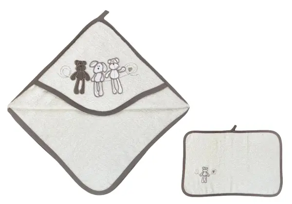 Set de prosoape de bumbac pentru bebeluși Rainy - Animăluțe