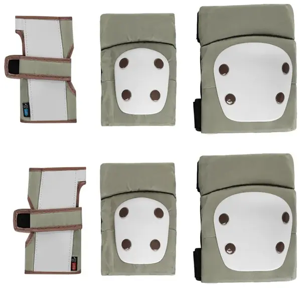 Set de protectie pentru genunchi si coate pentru copii KikkaBoo - Verde