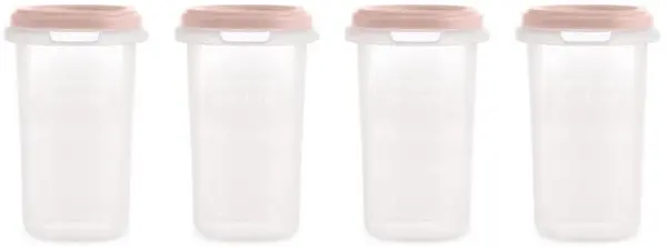 Set de recipienti Miniland - Candy, 330 ml, 4 buc
