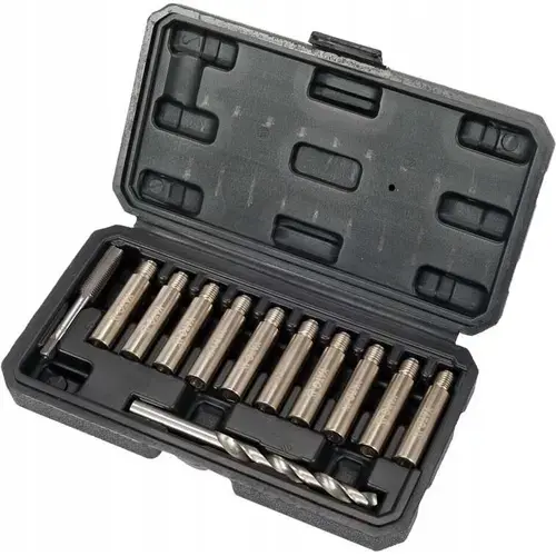 Set de reparare pentru ghidaje, M10x1.25 mm, 10 bucati, HSS, Yato YT-17588