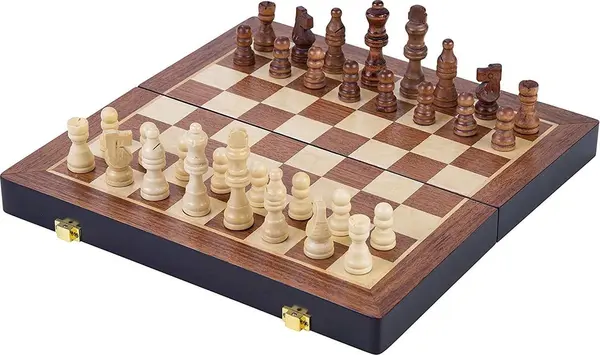 Set de șah pliabil Longfield Games, 38 x 38 cm