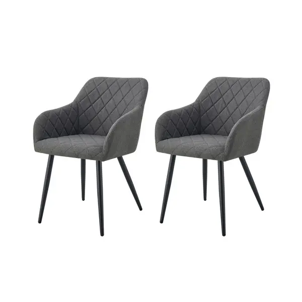 Set De Scaune din textil, antracit