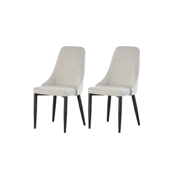 Set De Scaune din textil, crem