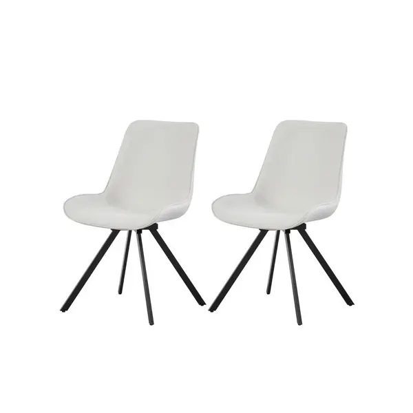 Set De Scaune din textil, crem