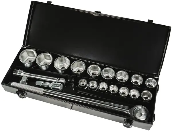 Set de scule Topmaster - 21 piese, 3/4", 19-50 mm