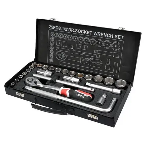 Set de scule Yato YT-12671, 25 buc 1/2 inch
