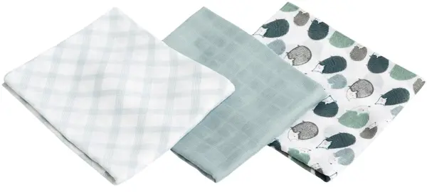 Set de scutece din bambus Sensillo - Arici, 70 x 80 cm, 3 buc. albastru
