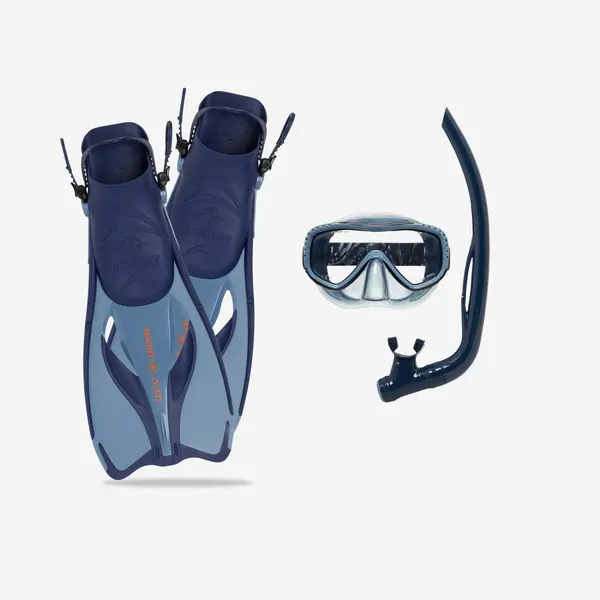 Set de snorkeling labe de înot mască tub PMT Atoll Albastru