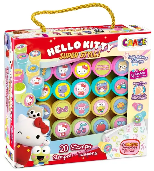 Set de ștampile Craze - Hello Kitty, 20 buc
