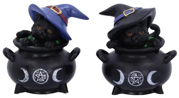 Set de statuete Nemesis Now Adult: Gothic - Hubble and Bubble, 8 cm