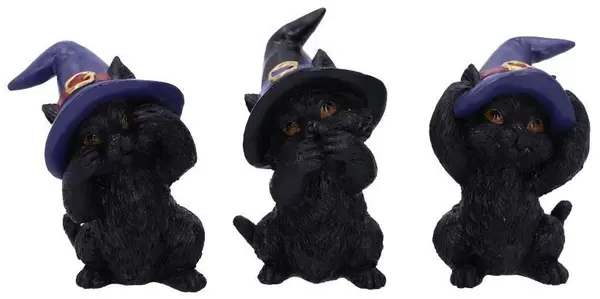 Set de statuete Nemesis Now Adult: Humor - Three Wise Familiars, 9 cm