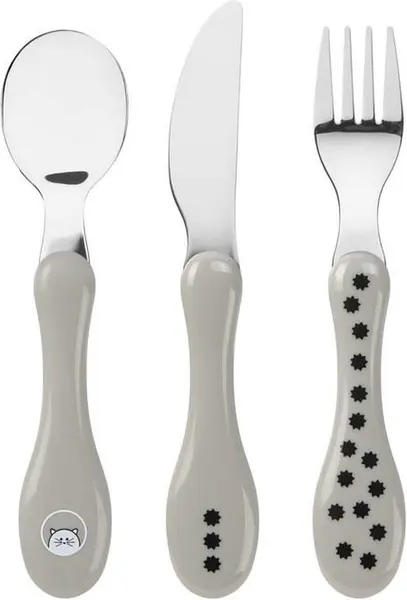 Set de tacâmuri din 3 piese Lassig - Little Chums, Cat