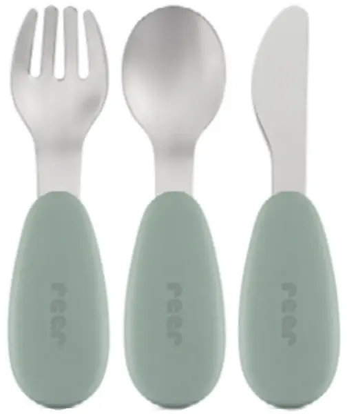 Set de tacâmuri pentru copii Reer - 3 buc, verde
