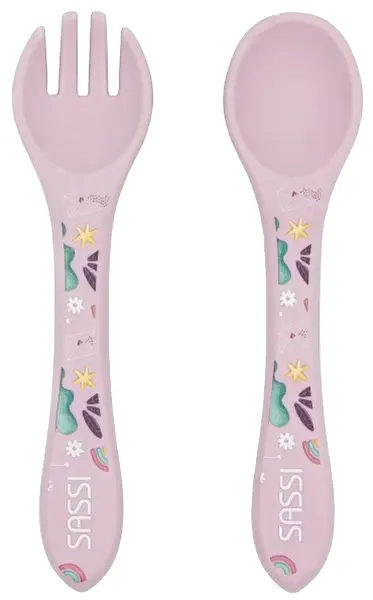 Set de tacâmuri Sassi - Sparkly The Unicorn, roz