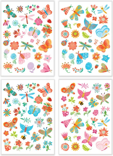 Set de tatuaje temporare Dodo - Flowers