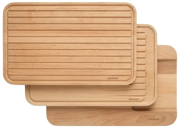 Set de tocătoare Brabantia - Profile Wooden, 40 x 25 cm, 3 bucăți