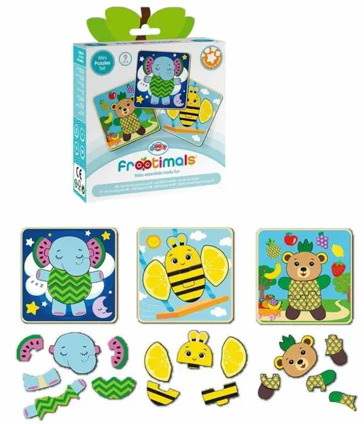 Set de trei mini puzzle-uri Kids Licensing