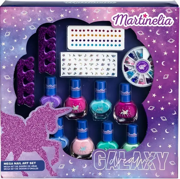 Set de unghii pentru copii Martinelia Galaxy Dreams - 12 piese