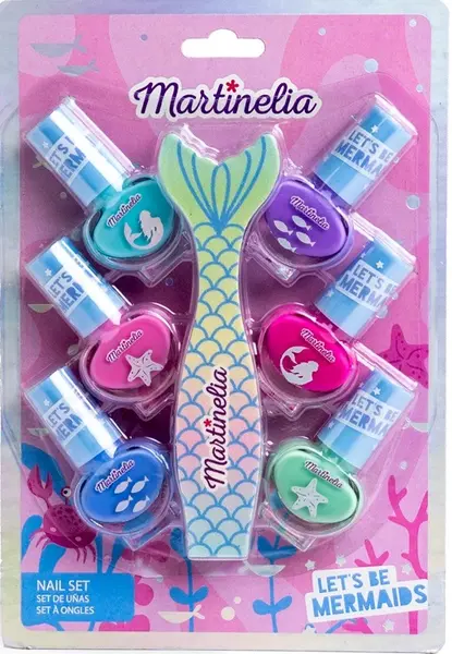 Set de unghii pentru copii Martinelia Let's Be Mermaids - 7 piese