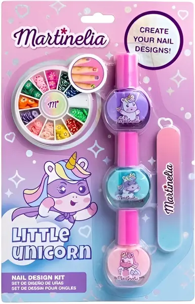 Set de unghii pentru copii Martinelia Little Unicorn - 5 piese