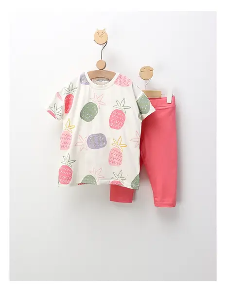 Set de vara, Ananas, cu roz