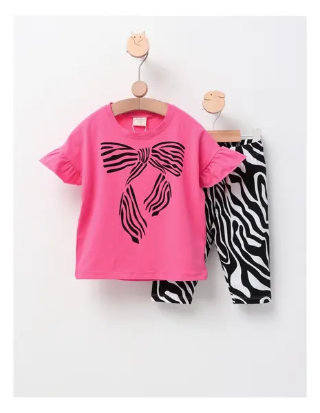 Set de vara, Girls W&B, cu ciclam