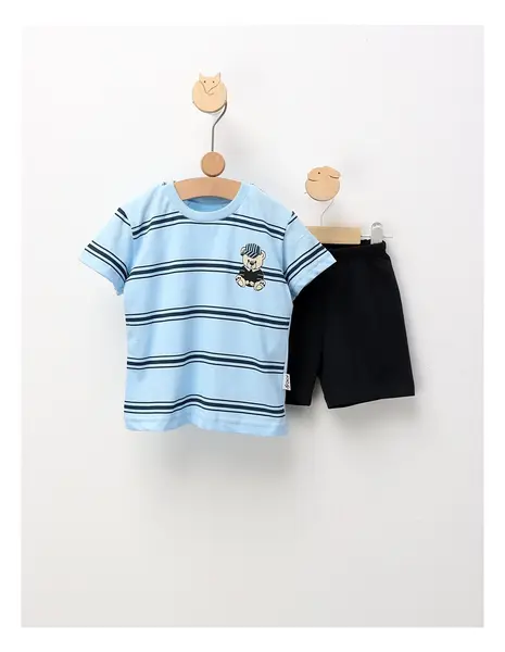 Set de vara, Ursulet Cool, cu albastru