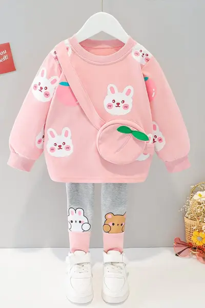 Set din doua piese NOVA - roz / 6 luni