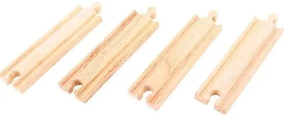 Set din lemn Bigjigs - Sine medii, 4 bucati