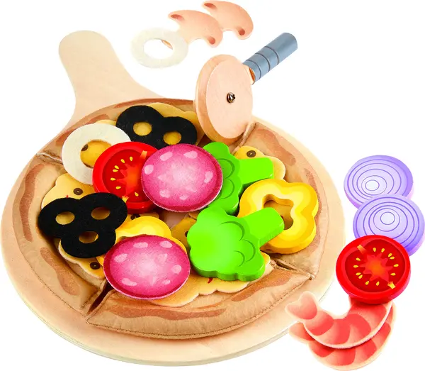 Set din lemn Hape - Pizza italiana delicioasa