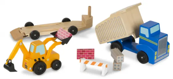 Set din lemn Melissa & Doug - Autobasculanta si fadroma
