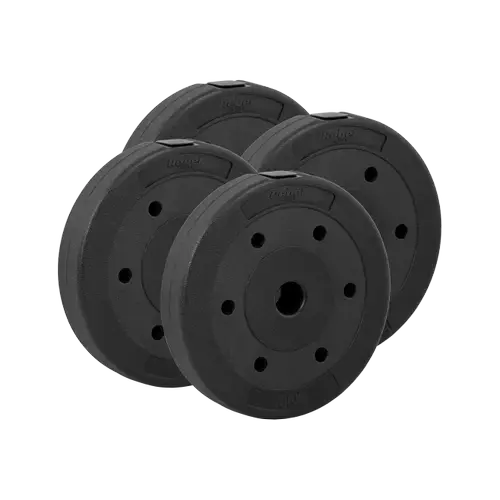 Set discuri Rebel Active RBA-2102, 4 x 5kg, greutate compozit, bitum