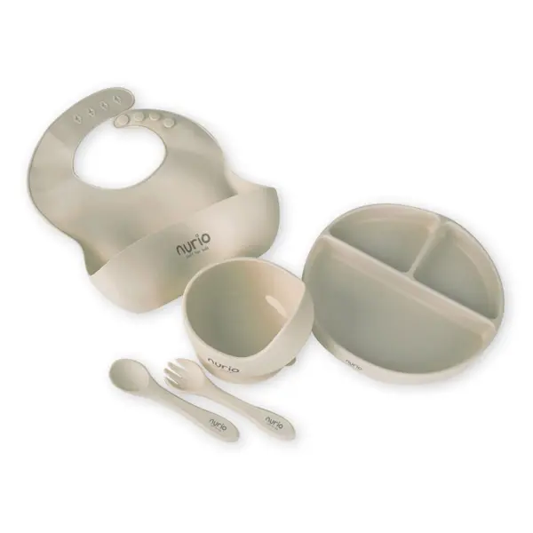 Set Diversificare Din Silicon Nurio , 5 Piese, Bej