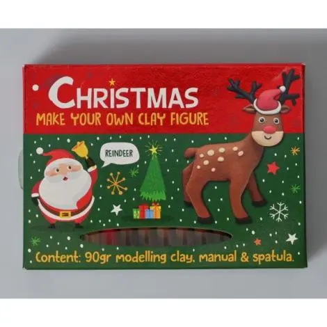 Set DIY Creeaza propria figurina din plastilina, tematica Craciun
