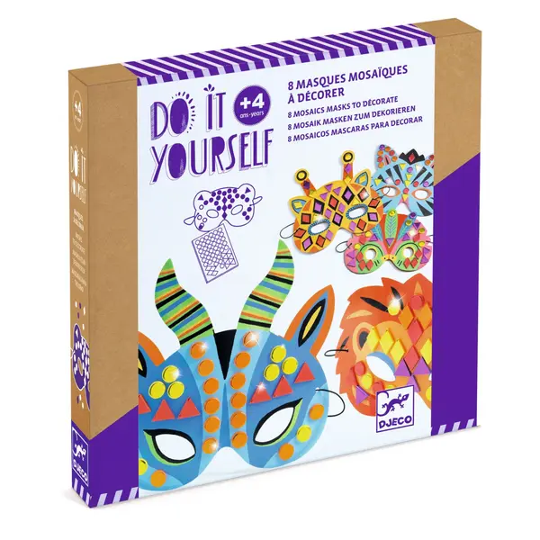 Set DIY Djeco, masti animale