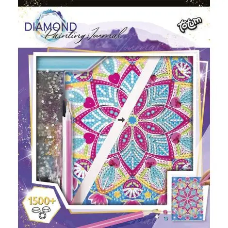 Set DIY Jurnalul meu cu lotus mandala si diamante, Totum
