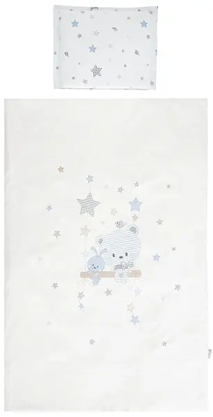 Set dormitor cu 5 piese Lorelli - Cosy, Bear With Swing, albastru