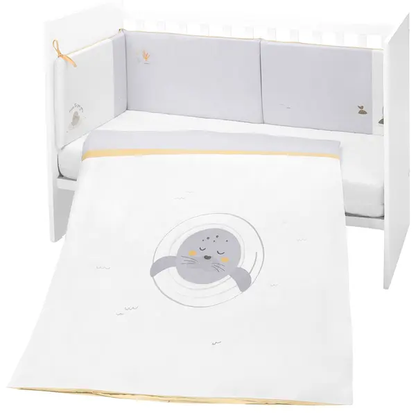 Set dormitor din 2 piese KikkaBoo Seally Me - EU style, 70 х 140 cm