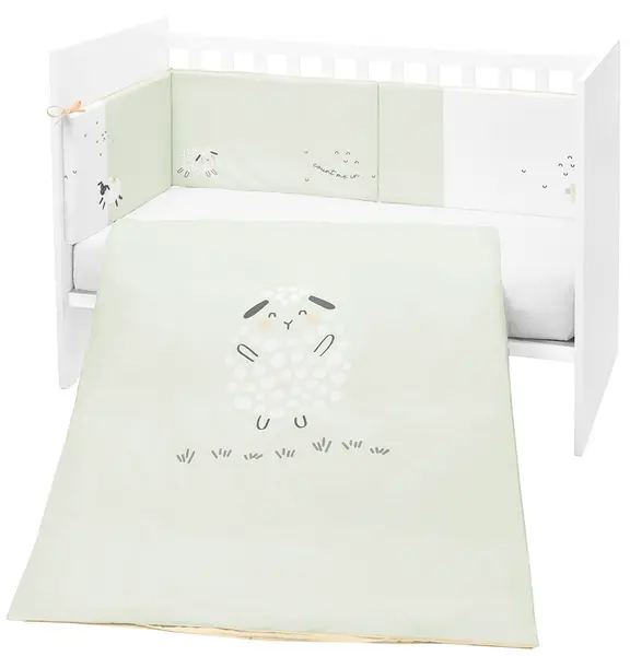 Set dormitor din 2 piese KikkaBoo Sleepy Sheep - EU style, 70 х 140 cm