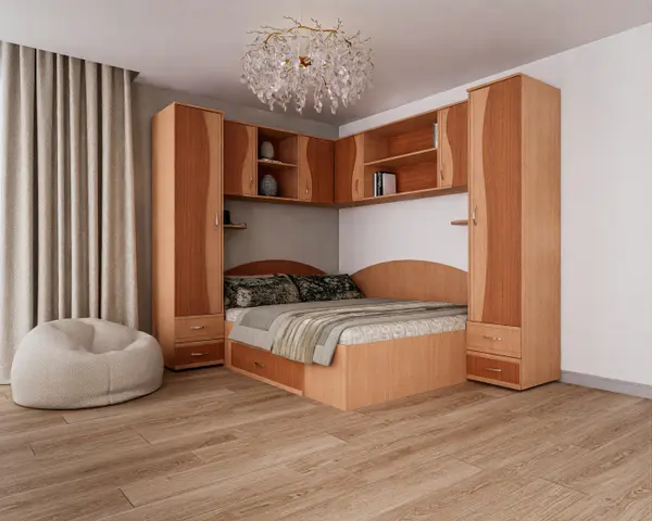 Set Dormitor Tineret Colt S Fag Cires 187x51 247x200 cm