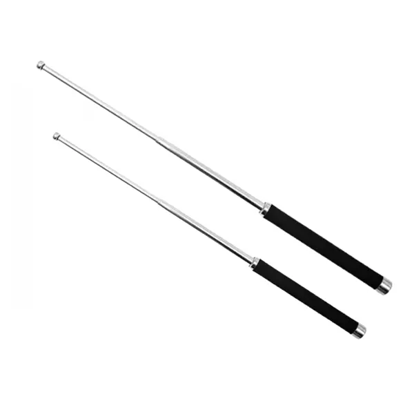 Set doua bastoane telescopic pliabil DEPOX , 51 cm 65 cm, argintiu
